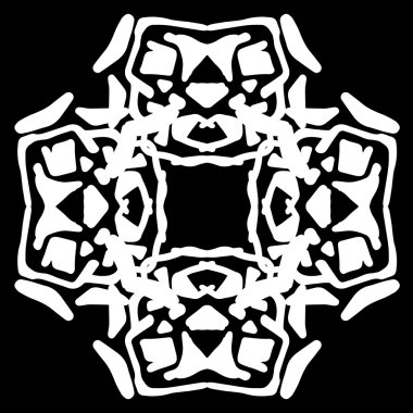 Süsleme soyut, desen kalıp, tasarım, dekorasyon öğesi, vektör çizim kesilmiş