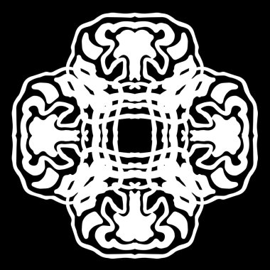 Süsleme soyut, desen kalıp, tasarım, dekorasyon öğesi, vektör çizim kesilmiş