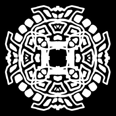 Süsleme soyut, desen kalıp, tasarım, dekorasyon öğesi, vektör çizim kesilmiş