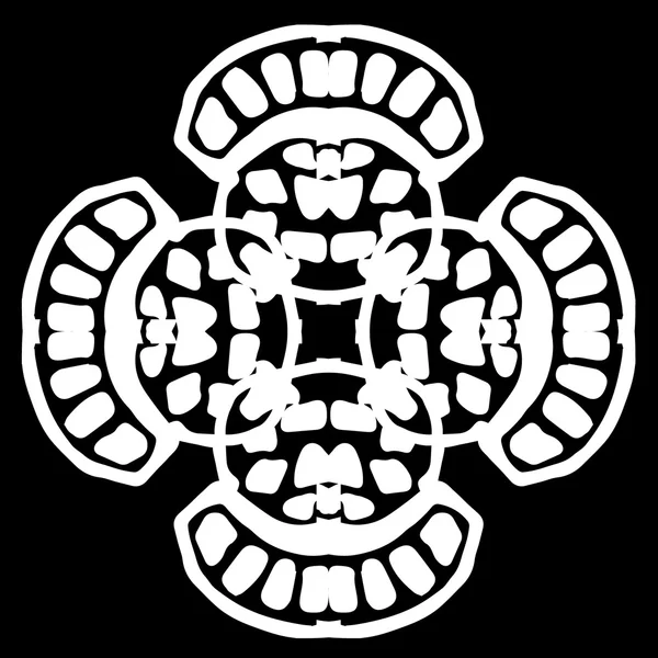 Süsleme soyut, desen kalıp, tasarım, dekorasyon öğesi, vektör çizim kesilmiş