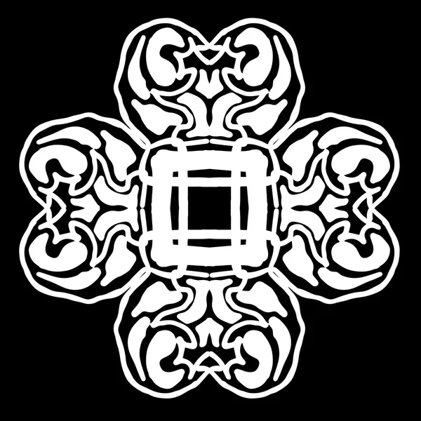 Süsleme soyut, desen kalıp, tasarım, dekorasyon öğesi, vektör çizim kesilmiş