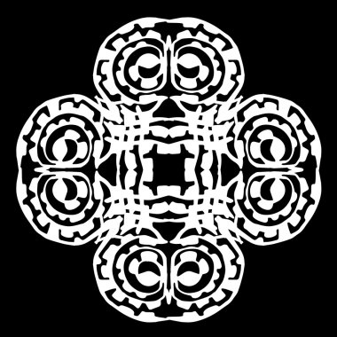 Süsleme soyut, desen kalıp, tasarım, dekorasyon öğesi, vektör çizim kesilmiş