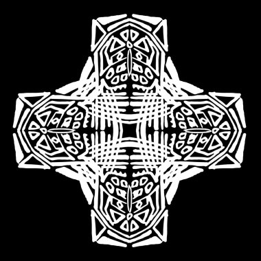 Süsleme soyut, desen kalıp, tasarım, dekorasyon öğesi, vektör çizim kesilmiş