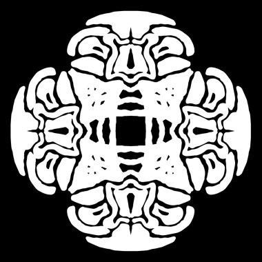 Süsleme soyut, desen kalıp, tasarım, dekorasyon öğesi, vektör çizim kesilmiş