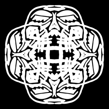 Süsleme soyut, desen kalıp, tasarım, dekorasyon öğesi, vektör çizim kesilmiş