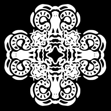 Süsleme soyut, desen kalıp, tasarım, dekorasyon öğesi, vektör çizim kesilmiş