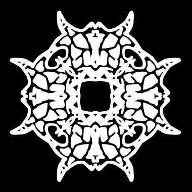 Süsleme soyut, desen kalıp, tasarım, dekorasyon öğesi, vektör çizim kesilmiş