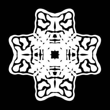 Süsleme soyut, desen kalıp, tasarım, dekorasyon öğesi, vektör çizim kesilmiş