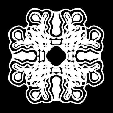 Süsleme soyut, desen kalıp, tasarım, dekorasyon öğesi, vektör çizim kesilmiş