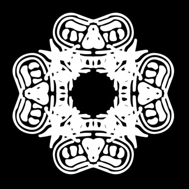 Süsleme soyut, desen kalıp, tasarım, dekorasyon öğesi, vektör çizim kesilmiş