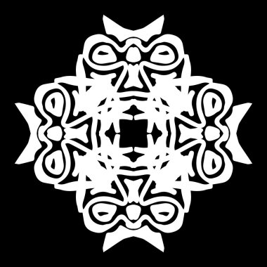 Süsleme soyut, desen kalıp, tasarım, dekorasyon öğesi, vektör çizim kesilmiş