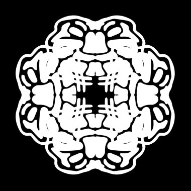 Süsleme soyut, desen kalıp, tasarım, dekorasyon öğesi, vektör çizim kesilmiş