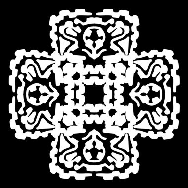 Süsleme soyut, desen kalıp, tasarım, dekorasyon öğesi, vektör çizim kesilmiş