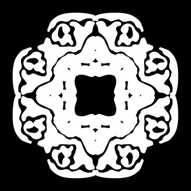 Süsleme soyut, desen kalıp, tasarım, dekorasyon öğesi, vektör çizim kesilmiş