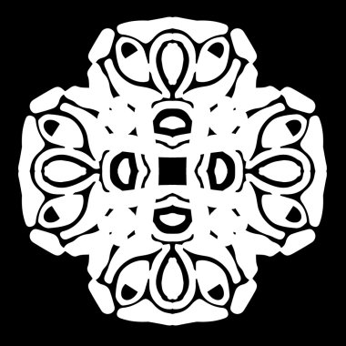 Süsleme soyut, desen kalıp, tasarım, dekorasyon öğesi, vektör çizim kesilmiş