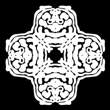 Süsleme soyut, desen kalıp, tasarım, dekorasyon öğesi, vektör çizim kesilmiş