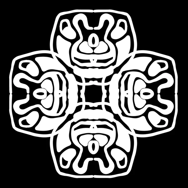 Süsleme soyut, desen kalıp, tasarım, dekorasyon öğesi, vektör çizim kesilmiş