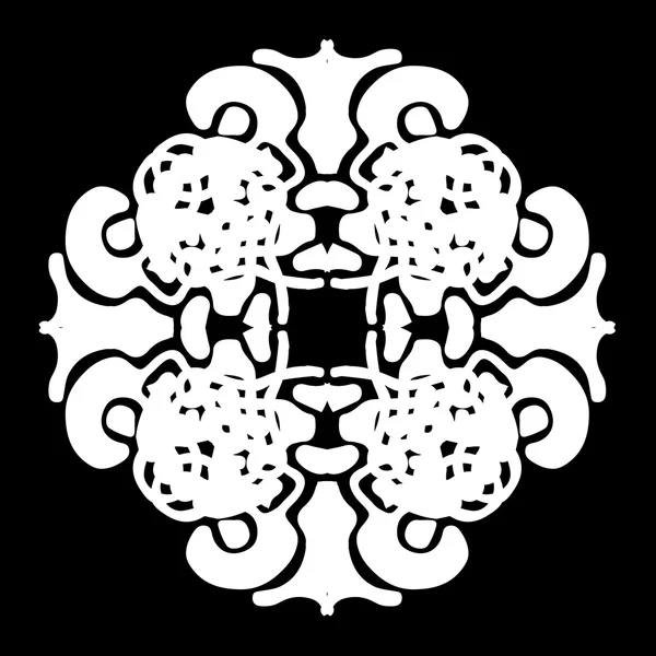 Süsleme soyut, desen kalıp, tasarım, dekorasyon öğesi, vektör çizim kesilmiş