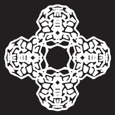 Süsleme soyut, desen kalıp, tasarım, dekorasyon öğesi, vektör çizim kesilmiş