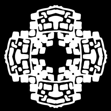 Süsleme soyut, desen kalıp, tasarım, dekorasyon öğesi, vektör çizim kesilmiş