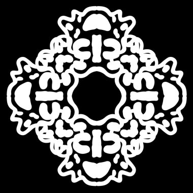 Süsleme soyut, desen kalıp, tasarım, dekorasyon öğesi, vektör çizim kesilmiş