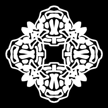 Süsleme soyut, desen kalıp, tasarım, dekorasyon öğesi, vektör çizim kesilmiş