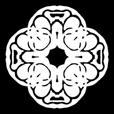 Süsleme soyut, desen kalıp, tasarım, dekorasyon öğesi, vektör çizim kesilmiş