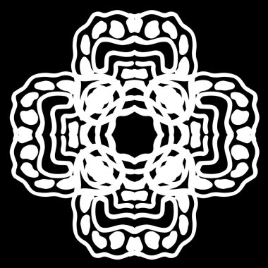 Süsleme soyut, desen kalıp, tasarım, dekorasyon öğesi, vektör çizim kesilmiş