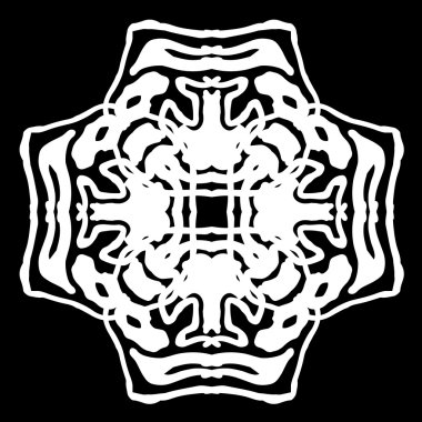 Süsleme soyut, desen kalıp, tasarım, dekorasyon öğesi, vektör çizim kesilmiş