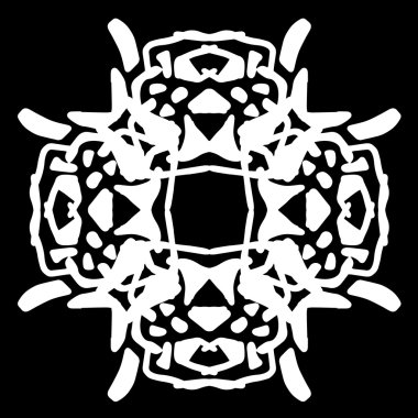 Süsleme soyut, desen kalıp, tasarım, dekorasyon öğesi, vektör çizim kesilmiş