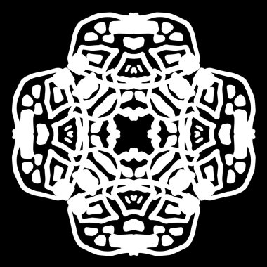 Süsleme soyut, desen kalıp, tasarım, dekorasyon öğesi, vektör çizim kesilmiş