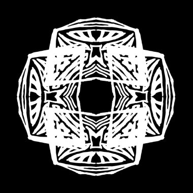 Süsleme soyut, desen kalıp, tasarım, dekorasyon öğesi, vektör çizim kesilmiş