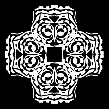 Süsleme soyut, desen kalıp, tasarım, dekorasyon öğesi, vektör çizim kesilmiş