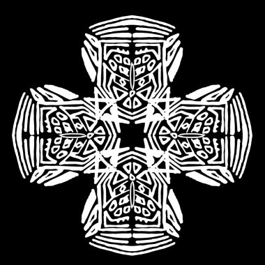 Süsleme soyut, desen kalıp, tasarım, dekorasyon öğesi, vektör çizim kesilmiş