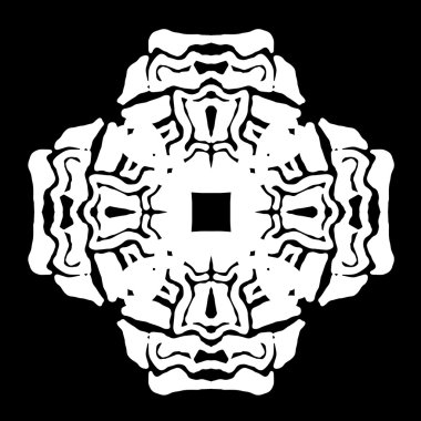 Süsleme soyut, desen kalıp, tasarım, dekorasyon öğesi, vektör çizim kesilmiş