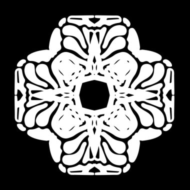 Süsleme soyut, desen kalıp, tasarım, dekorasyon öğesi, vektör çizim kesilmiş