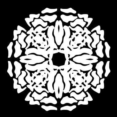 Süsleme soyut, desen kalıp, tasarım, dekorasyon öğesi, vektör çizim kesilmiş