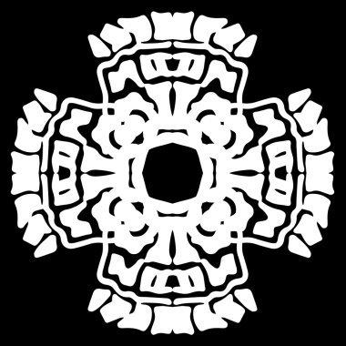 Süsleme soyut, desen kalıp, tasarım, dekorasyon öğesi, vektör çizim kesilmiş