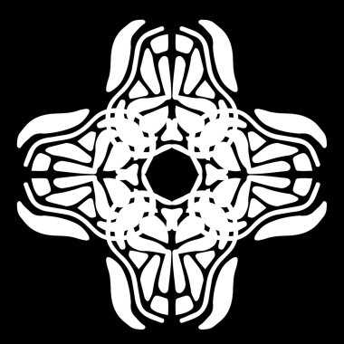 Süsleme soyut, desen kalıp, tasarım, dekorasyon öğesi, vektör çizim kesilmiş