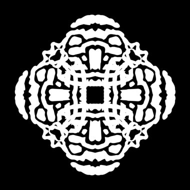 Süsleme soyut, desen kalıp, tasarım, dekorasyon öğesi, vektör çizim kesilmiş