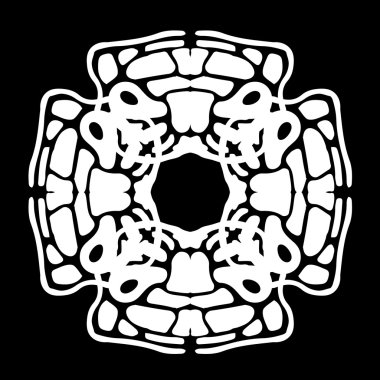 Süsleme soyut, desen kalıp, tasarım, dekorasyon öğesi, vektör çizim kesilmiş