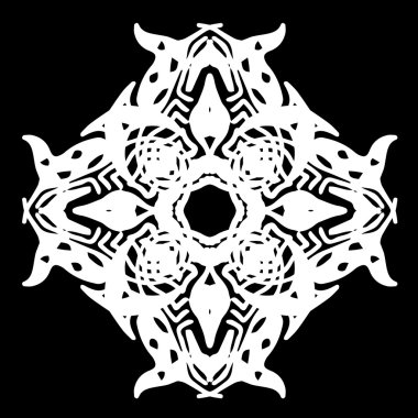 Süsleme soyut, desen kalıp, tasarım, dekorasyon öğesi, vektör çizim kesilmiş