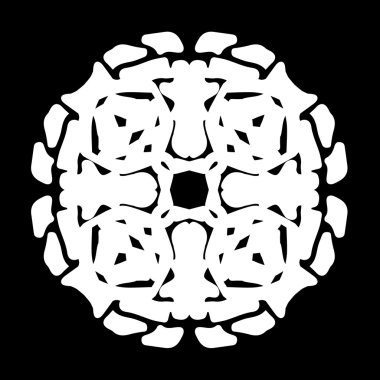 Süsleme soyut, desen kalıp, tasarım, dekorasyon öğesi, vektör çizim kesilmiş