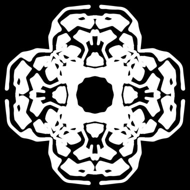 Süsleme soyut, desen kalıp, tasarım, dekorasyon öğesi, vektör çizim kesilmiş