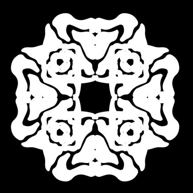 Süsleme soyut, desen kalıp, tasarım, dekorasyon öğesi, vektör çizim kesilmiş