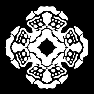 Süsleme soyut, desen kalıp, tasarım, dekorasyon öğesi, vektör çizim kesilmiş