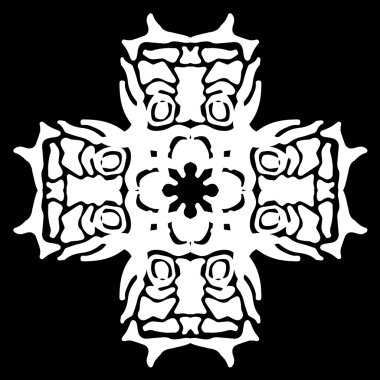 Süsleme soyut, desen kalıp, tasarım, dekorasyon öğesi, vektör çizim kesilmiş