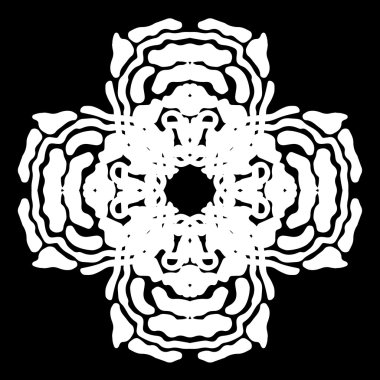 Süsleme soyut, desen kalıp, tasarım, dekorasyon öğesi, vektör çizim kesilmiş