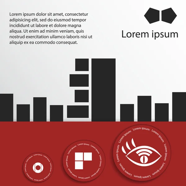 Diagrama de infográficos com círculos e lugar para o seu texto — Fotografia de Stock