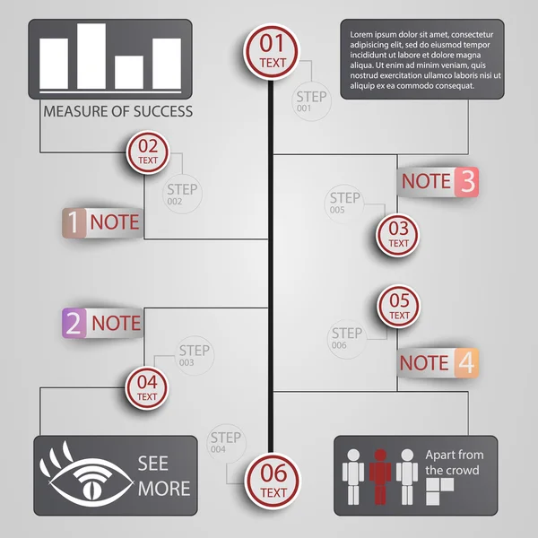 Infographics hafif bir arka plan üzerinde. İş için Infographics.